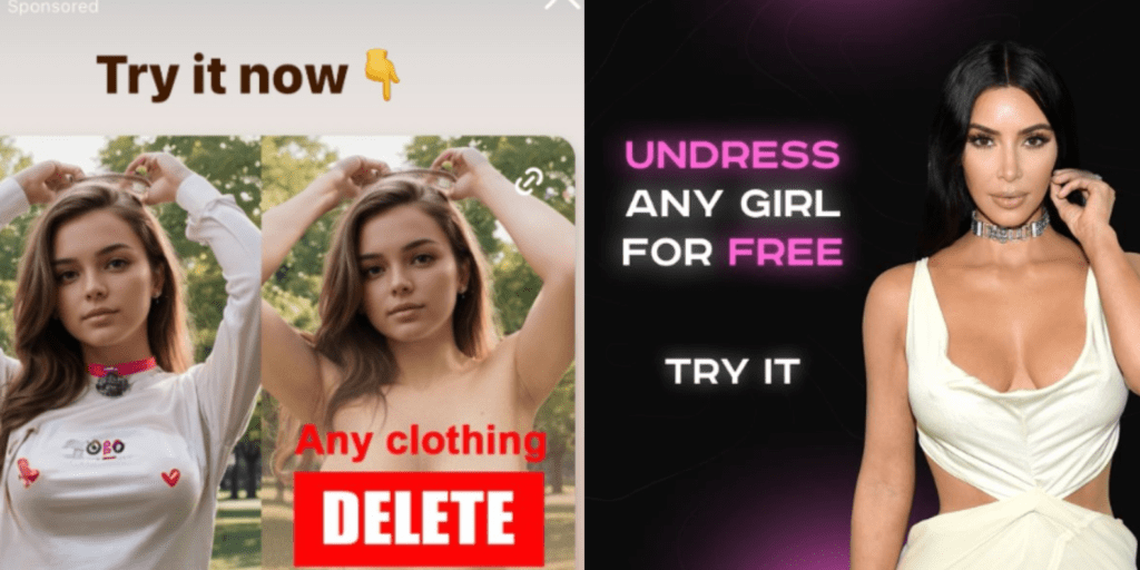Instagram Deepfake Uygulamalarının Reklamını Yapıyor