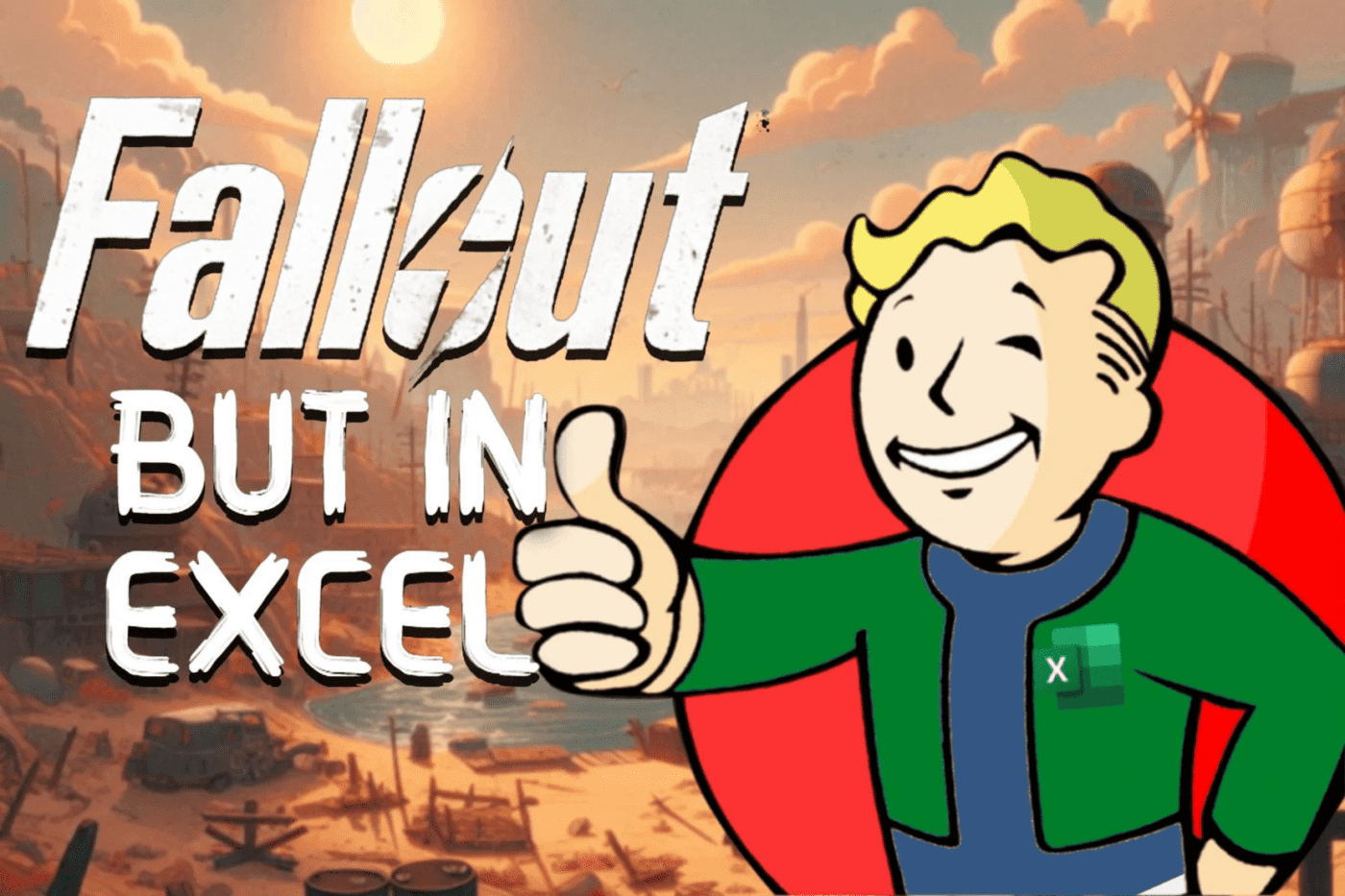 Excel Üzerinde Çalışan Fallout RPG Oyunu