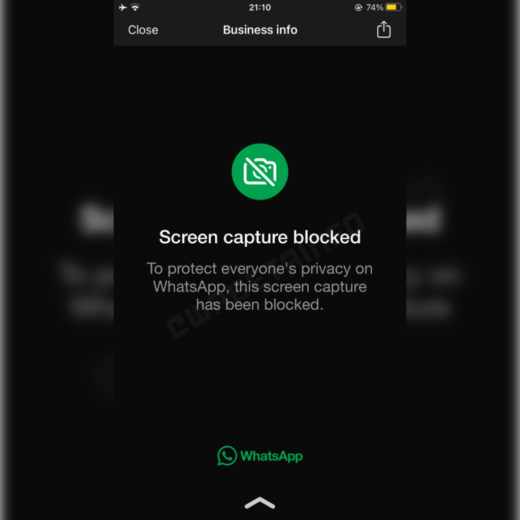 WhatsApp to Prevent Profile Photo Screenshots