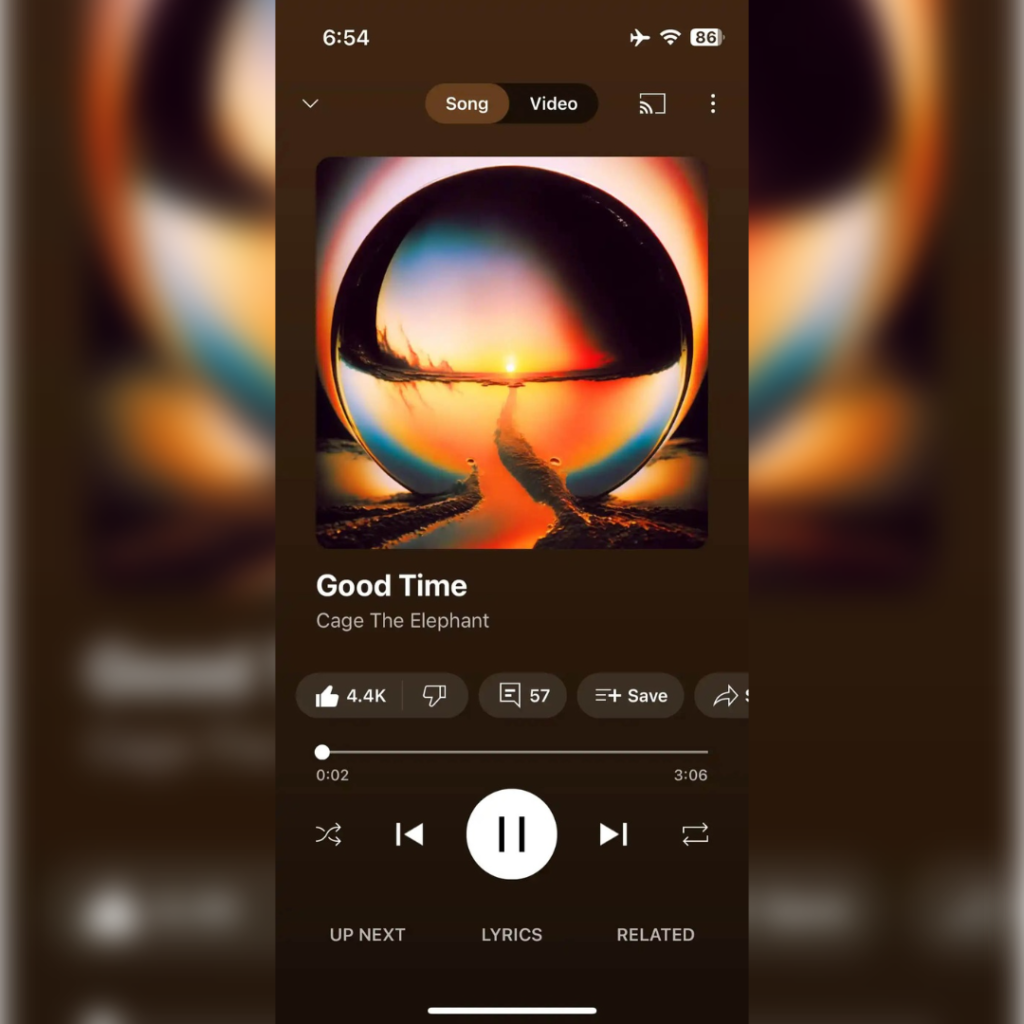 YouTube Music iOS Sürümüne Modern Tasarım Güncellemesi