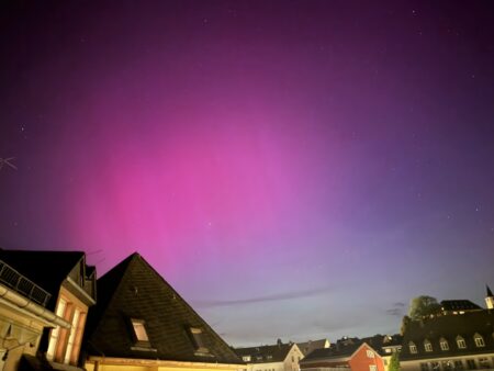 Northern Lights and the Biggest Solar Flare in 20 Years on Social Media