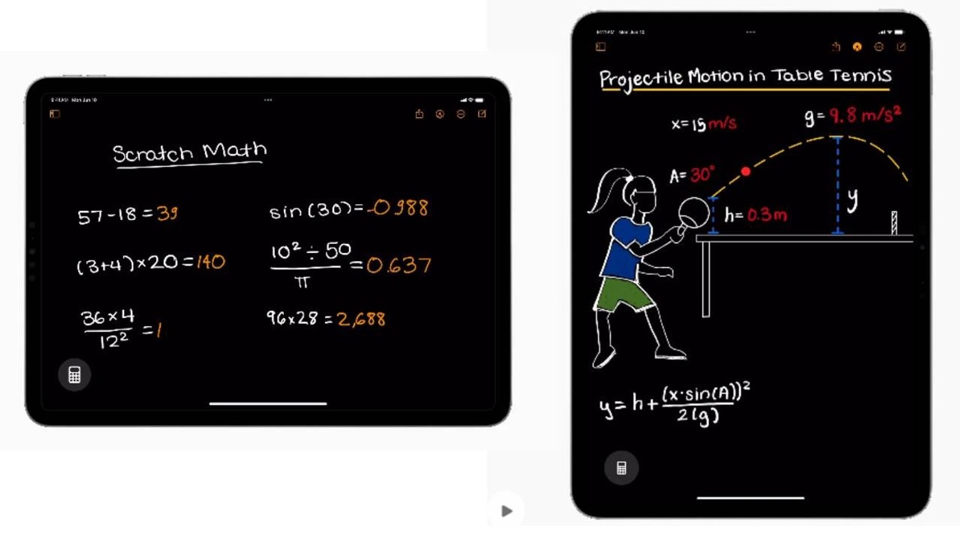 Apple Introduces Calculator and Math Notes with iPadOS 18