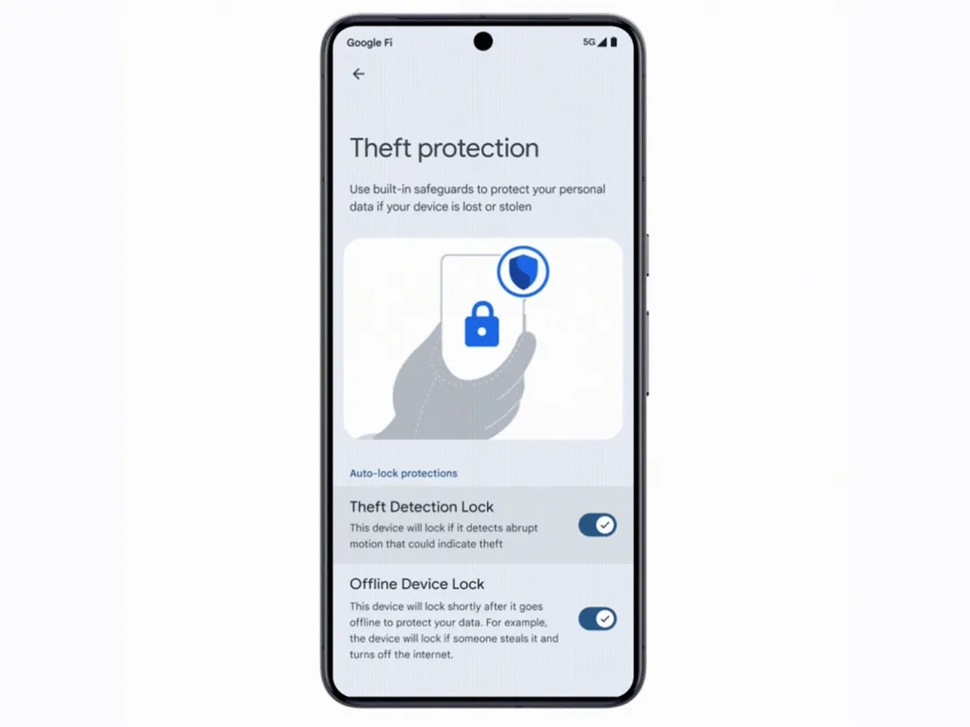 New Feature from Google: Theft Detection Lock