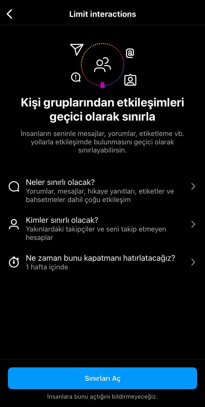 Instagram'da Artık "Sınırlı Etkileşimler" İle Tüm Kullanıcıları Kısıtlayabileceksiniz