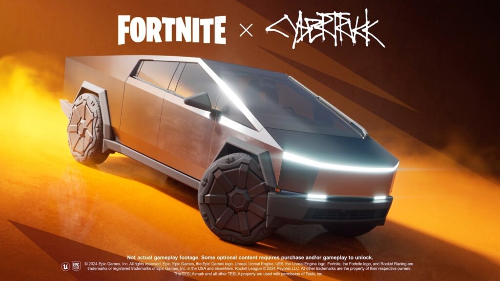 Fortnite, Tesla Cybertruck'ı Oyuna Ekliyor