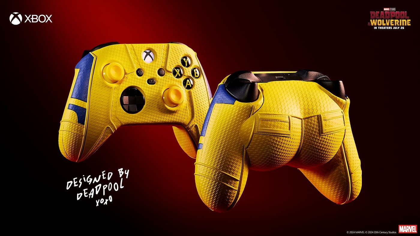 New Xbox Controllers from Microsoft Themed on Deadpool & Wolverine Butts