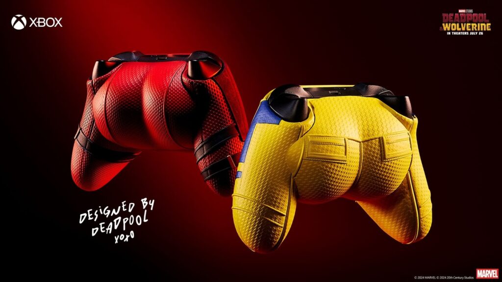 New Xbox Controllers from Microsoft Themed on Deadpool & Wolverine Butts