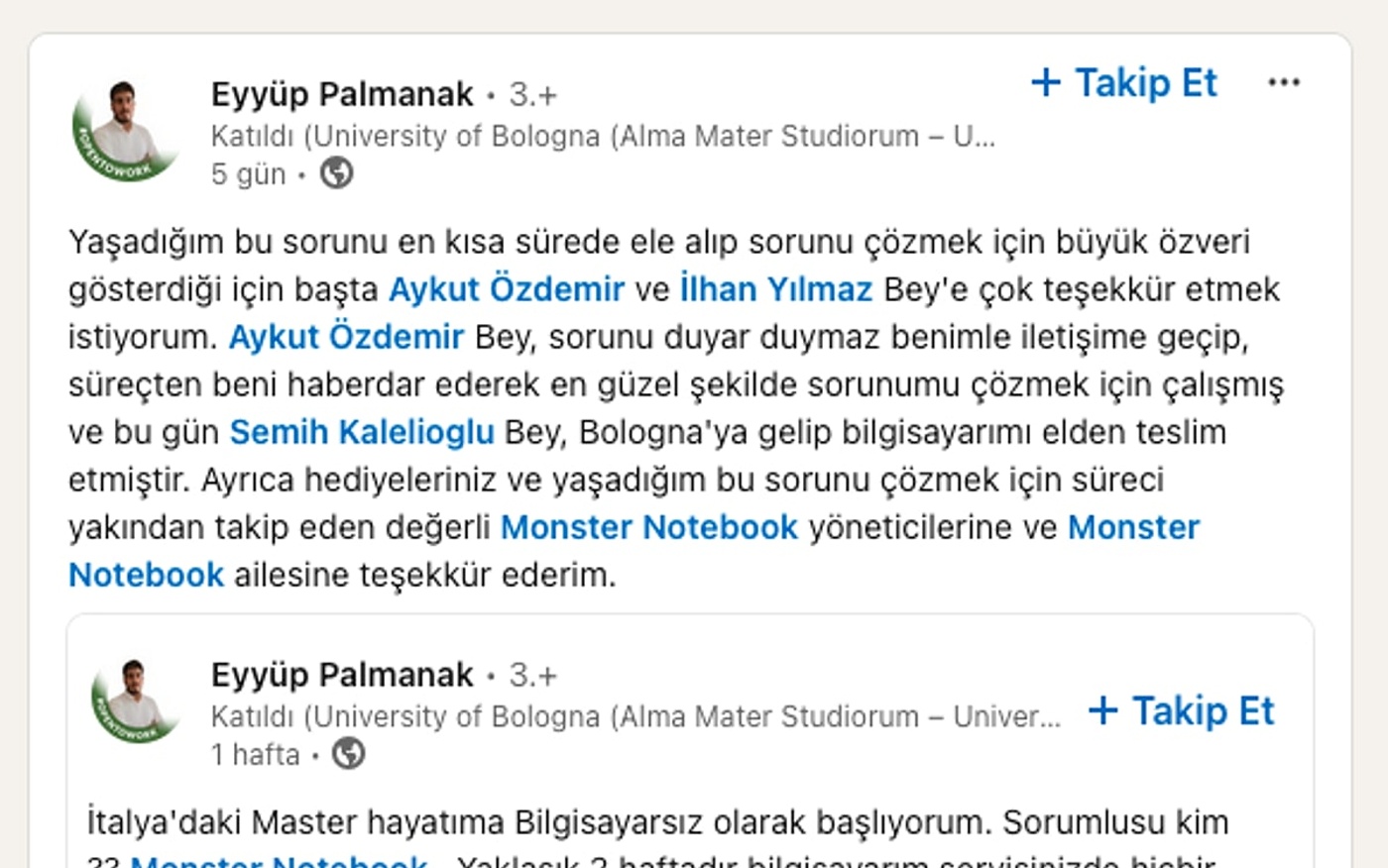 Monster Notebook, Müşteri Memnuniyeti İçin İtalya'ya Uçtu