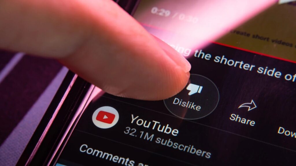 The Dislike Button is Being Removed from YouTube Shorts Videos