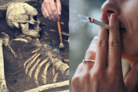 Cigarette Leaves Marks on Human Bones for Centuries